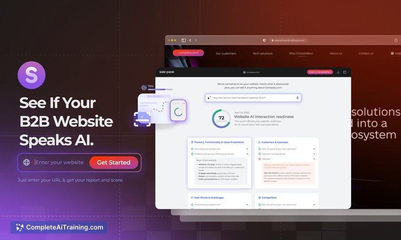 Salespeak - Website AI Grader