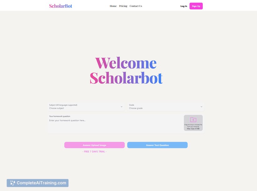 Scholarbot AI, screenshot 2