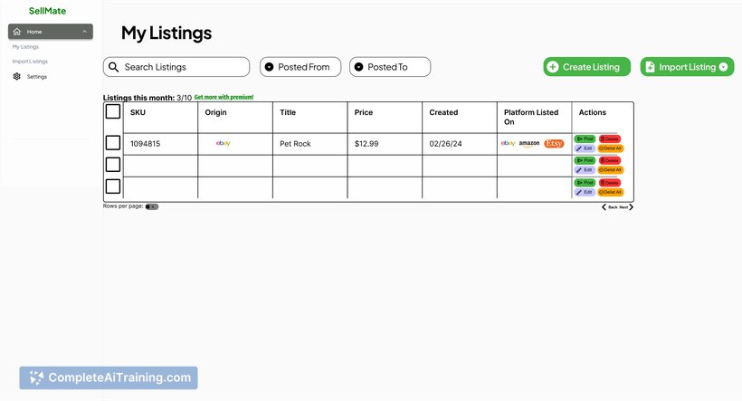 SellMate AI, screenshot 3