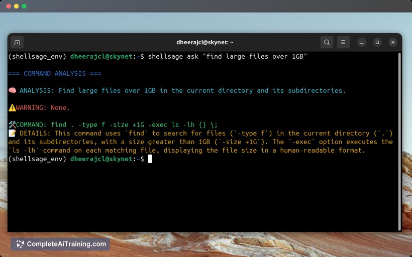Shell Sage, screenshot 2