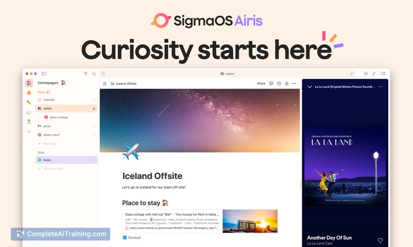 SigmaOS Airis (Alpha), screenshot 4