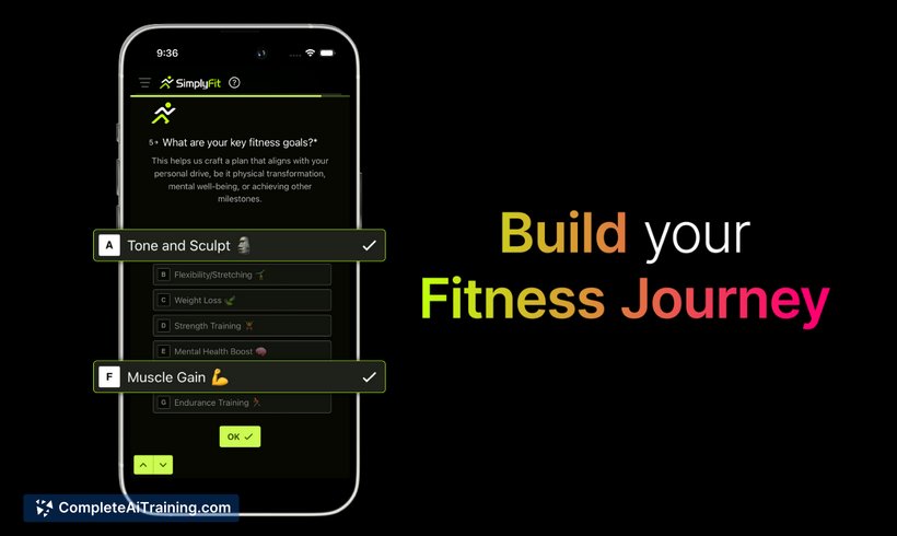 SimplyFit, screenshot 1