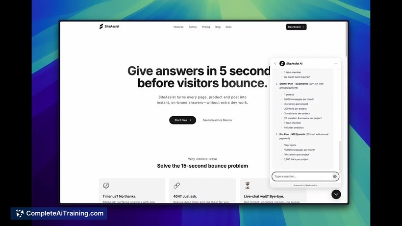 SiteAssist, screenshot 3