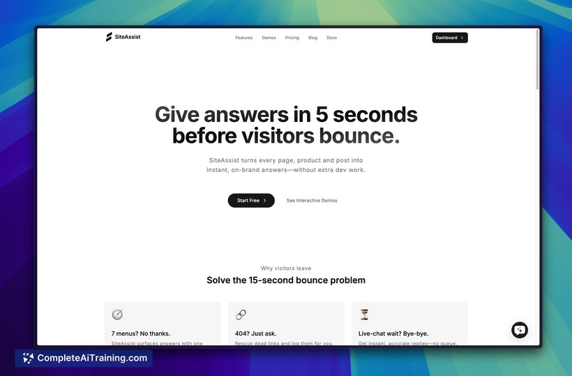 SiteAssist, screenshot 5