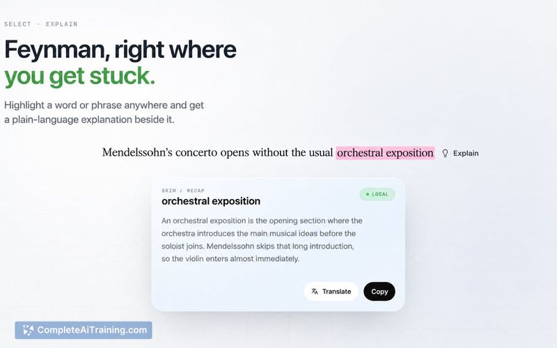 Skim Recap, screenshot 3