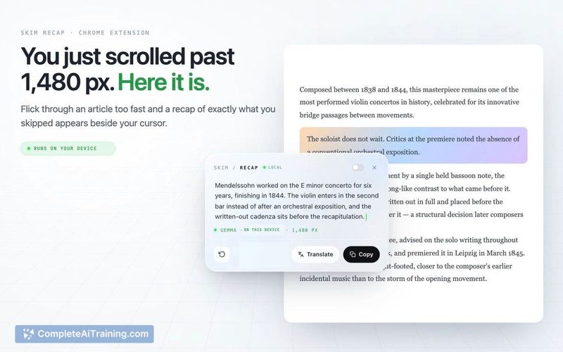 Skim Recap, screenshot 5