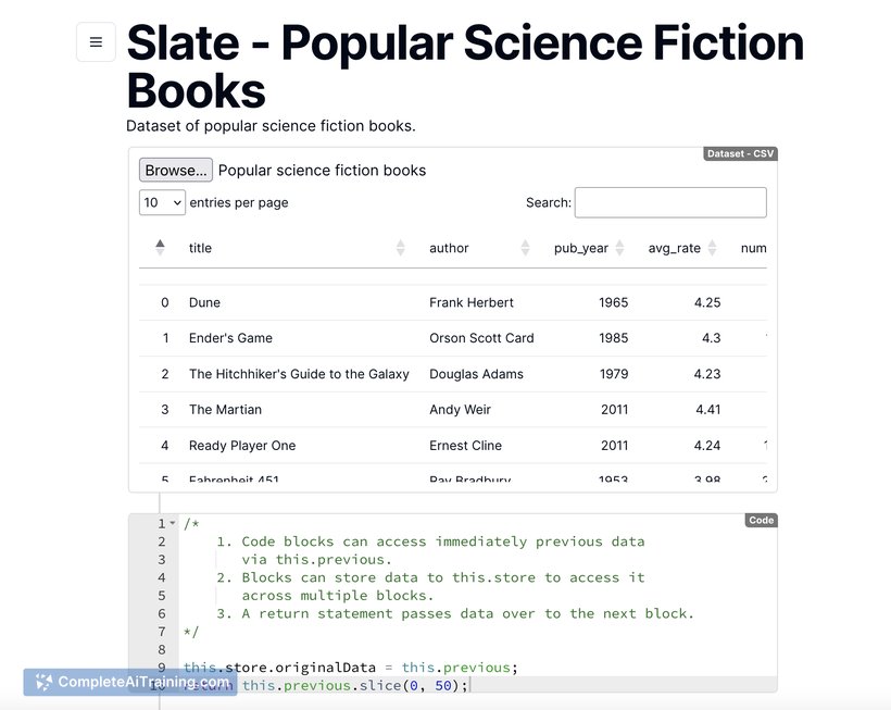 Slate, screenshot 2
