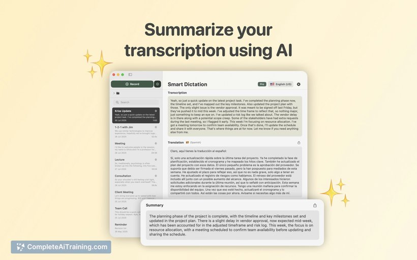 Smart Dictation, screenshot 3
