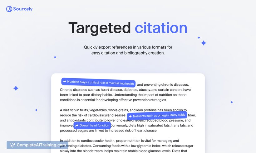 Sourcely, screenshot 4