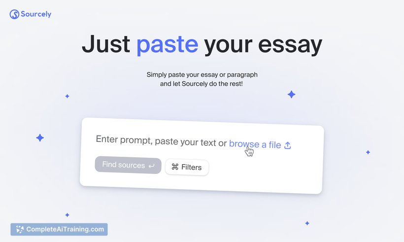 Sourcely, screenshot 5