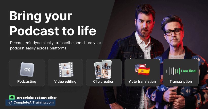 Streamlabs Podcast Editor