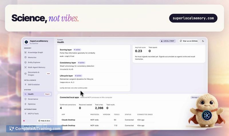 SuperLocalMemory, screenshot 3