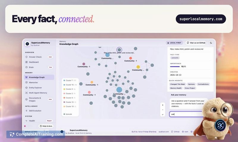 SuperLocalMemory, screenshot 4