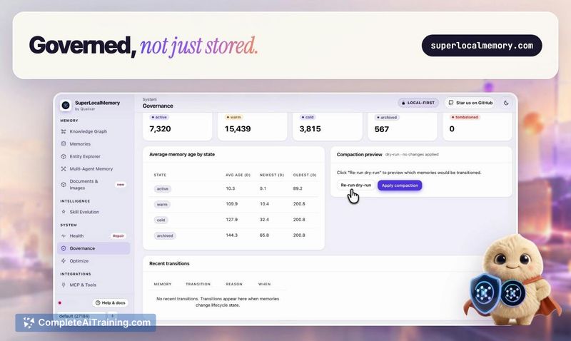SuperLocalMemory, screenshot 9