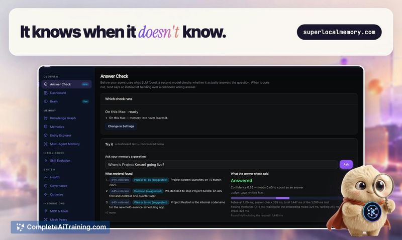 SuperLocalMemory, screenshot 13