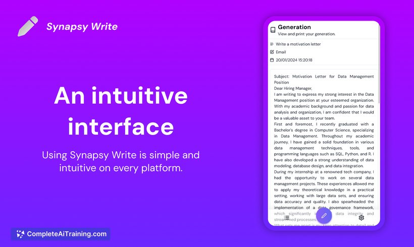 Synapsy Write, screenshot 2