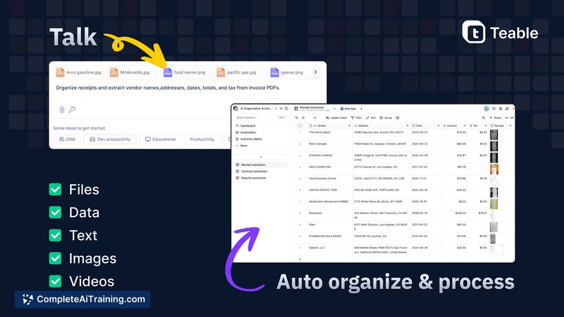Teable, screenshot 2