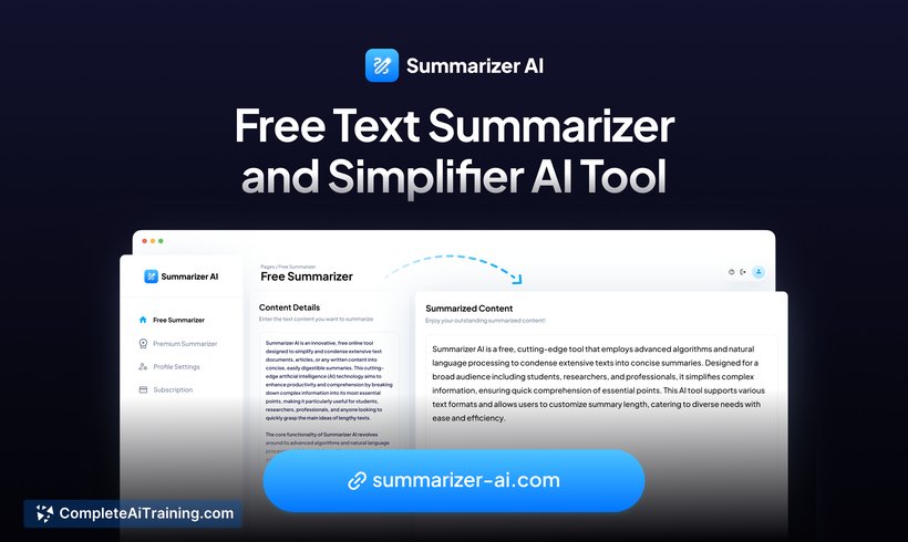 Text Summarizer AI, screenshot 2