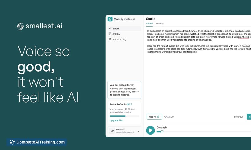 Text-to-Speech by Smallest.ai, screenshot 3