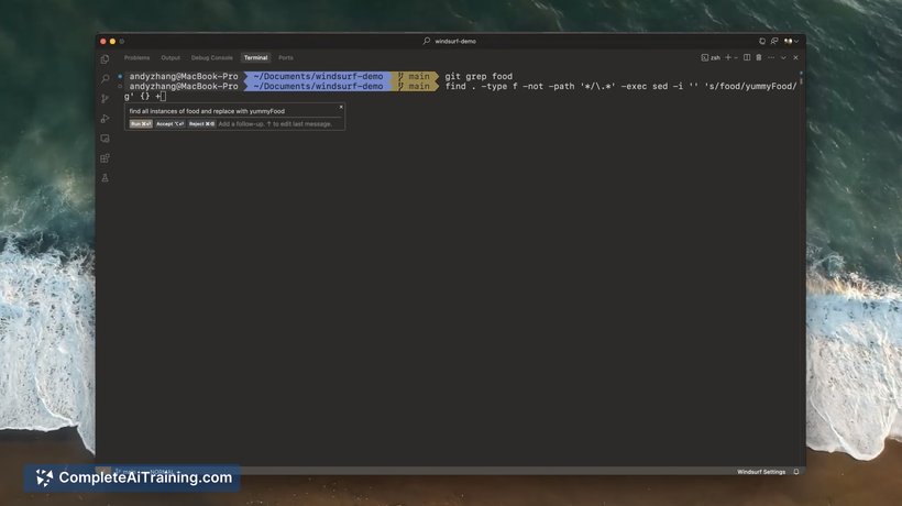 The Windsurf Editor, screenshot 2