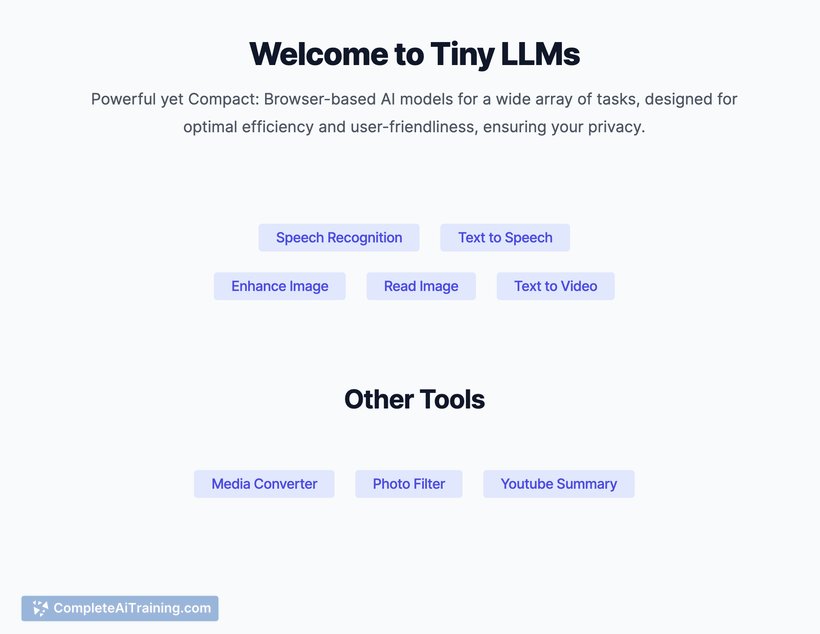 Tiny LLMs