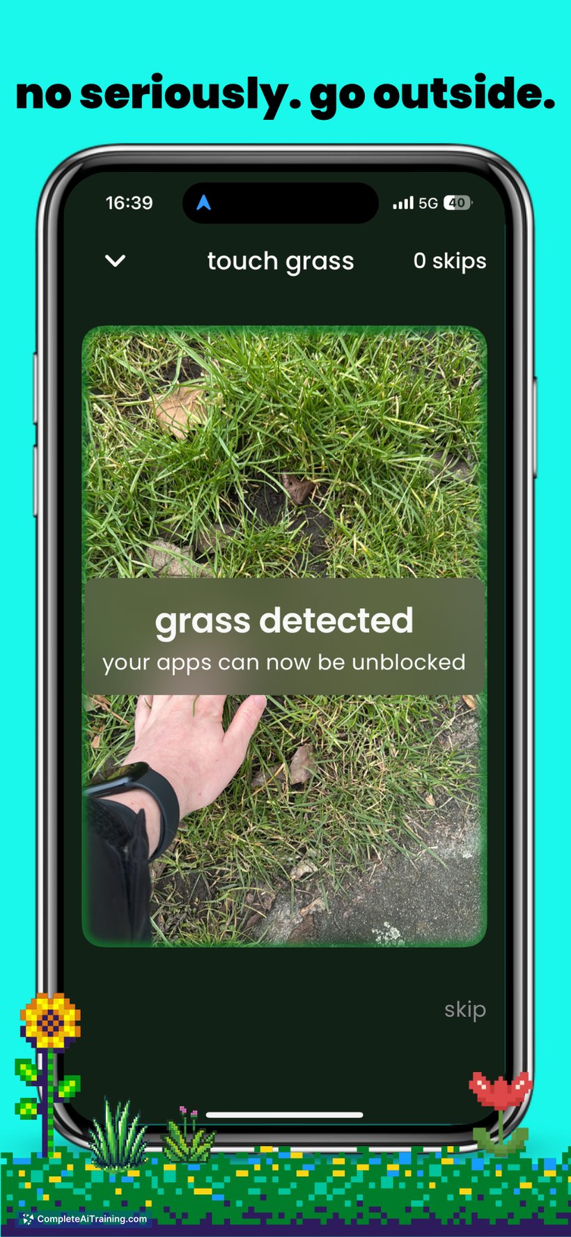 touch grass