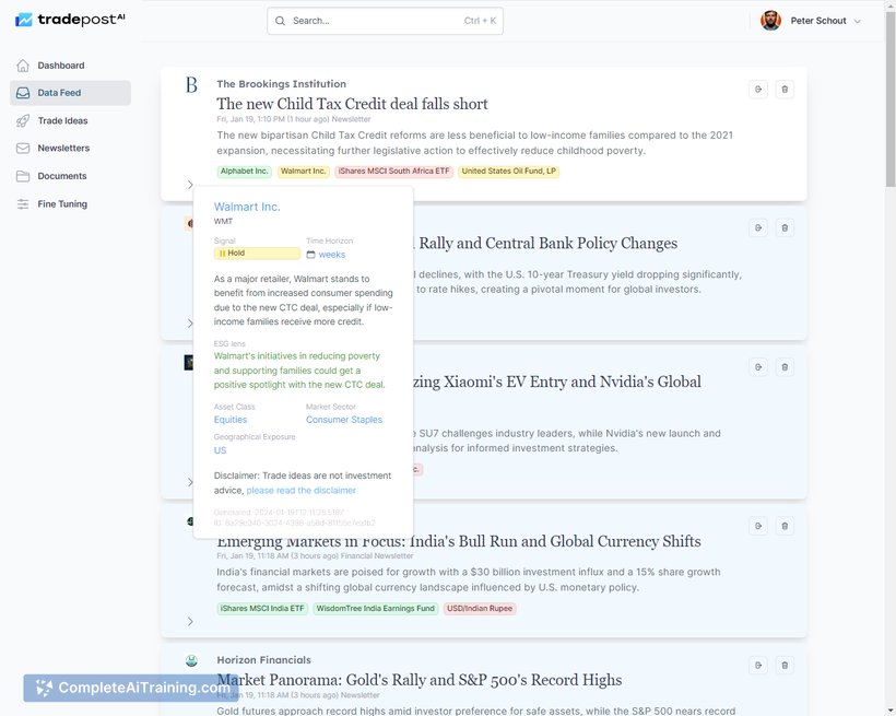 Tradepost.ai, screenshot 3