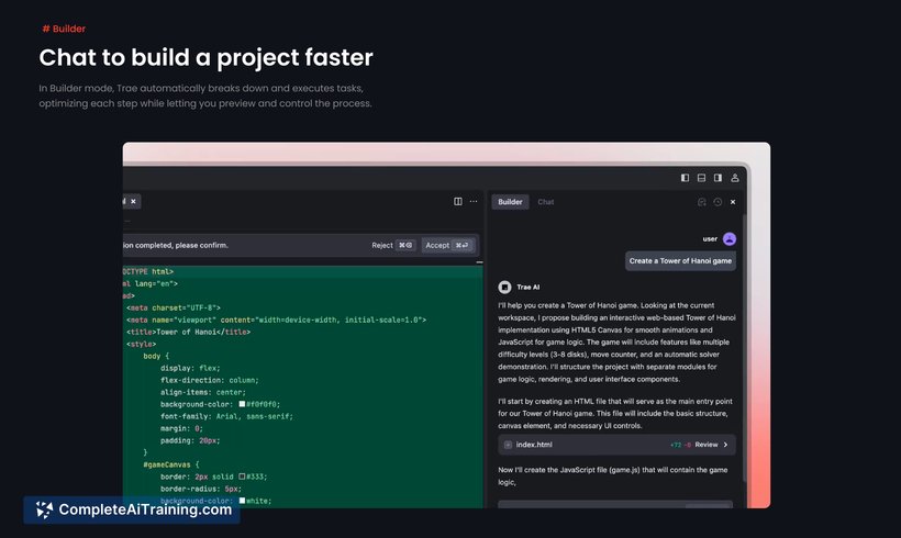 Trae, screenshot 3