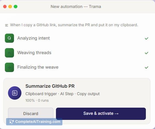 Trama, screenshot 2