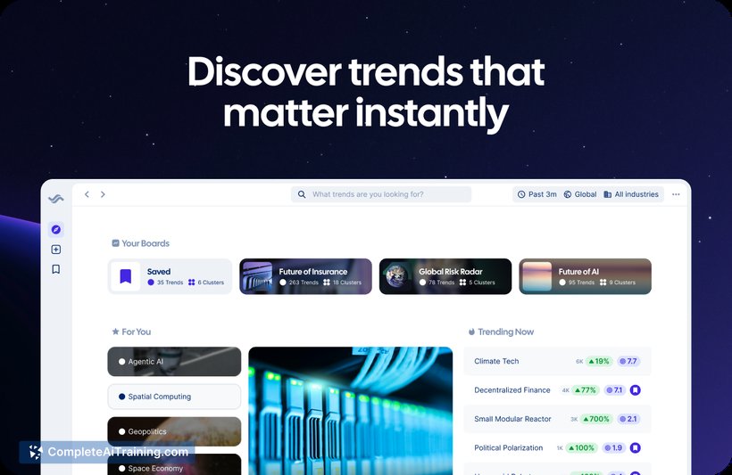 Trendtracker, screenshot 3
