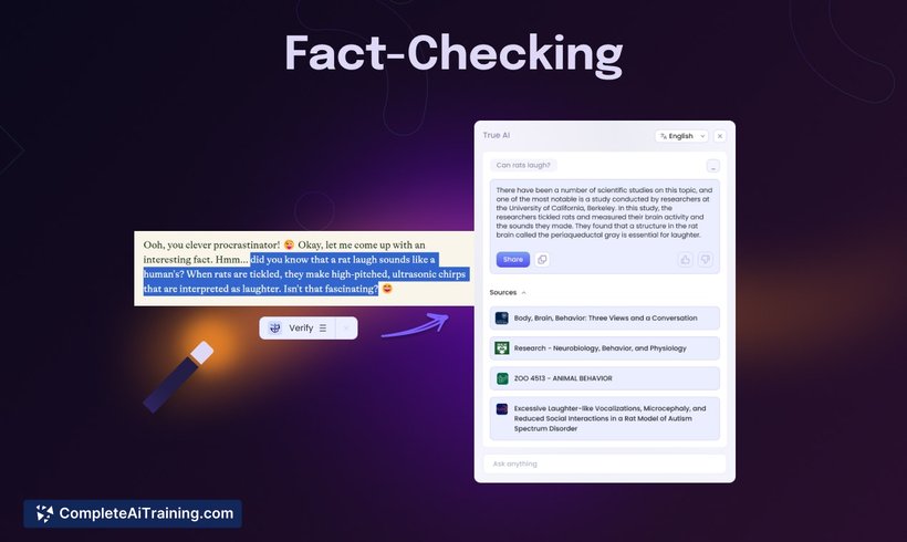 True AI, screenshot 3