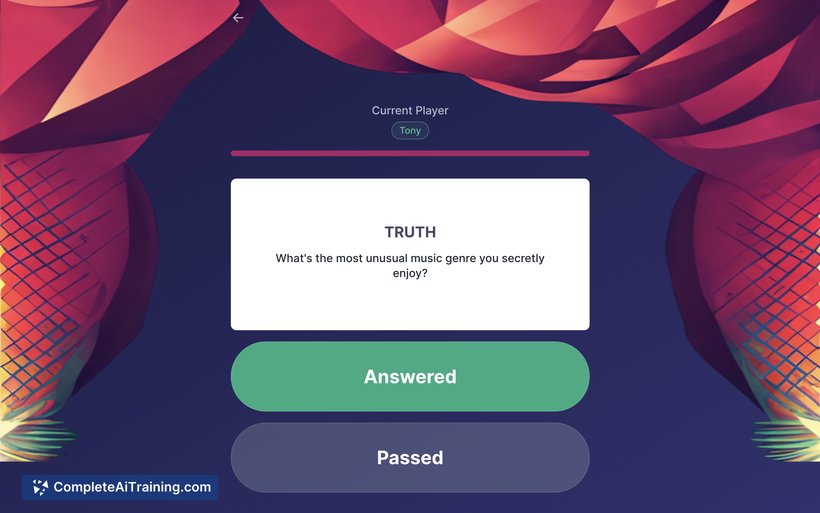 Truth or Dare AI, screenshot 4