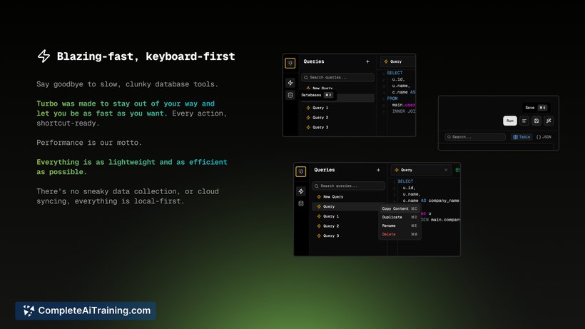 TurboSQL, screenshot 2