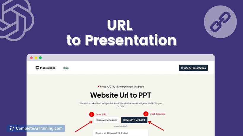 URL TO PPT by magicslides, screenshot 2