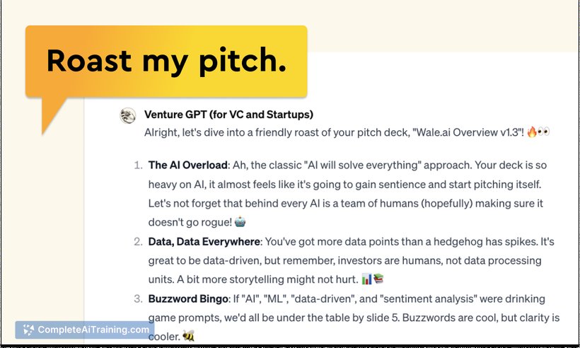 Venture GPT, screenshot 3