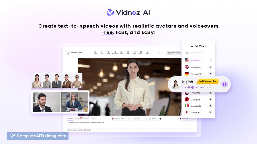 Vidnoz AI 2.8, screenshot 3