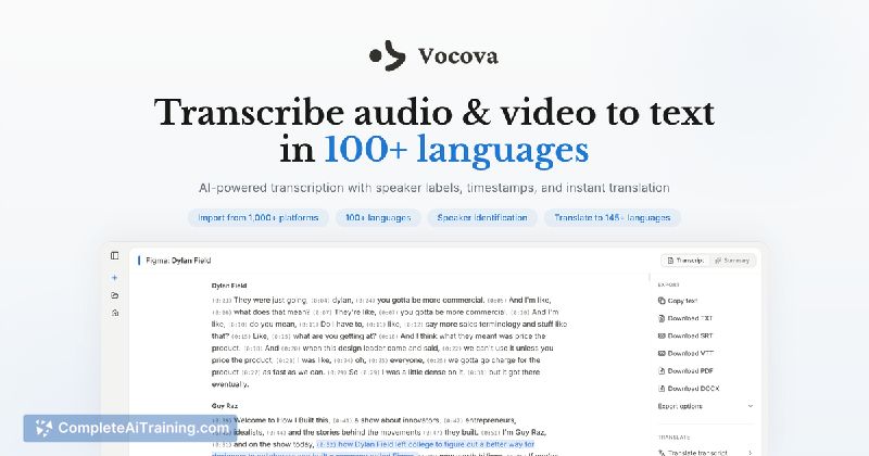 Vocova, screenshot 2