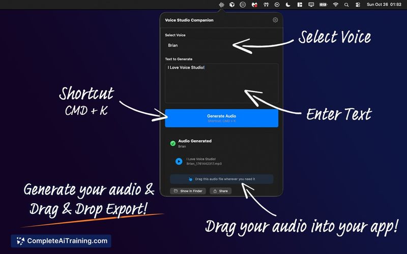 Voice Studio Companion, screenshot 5