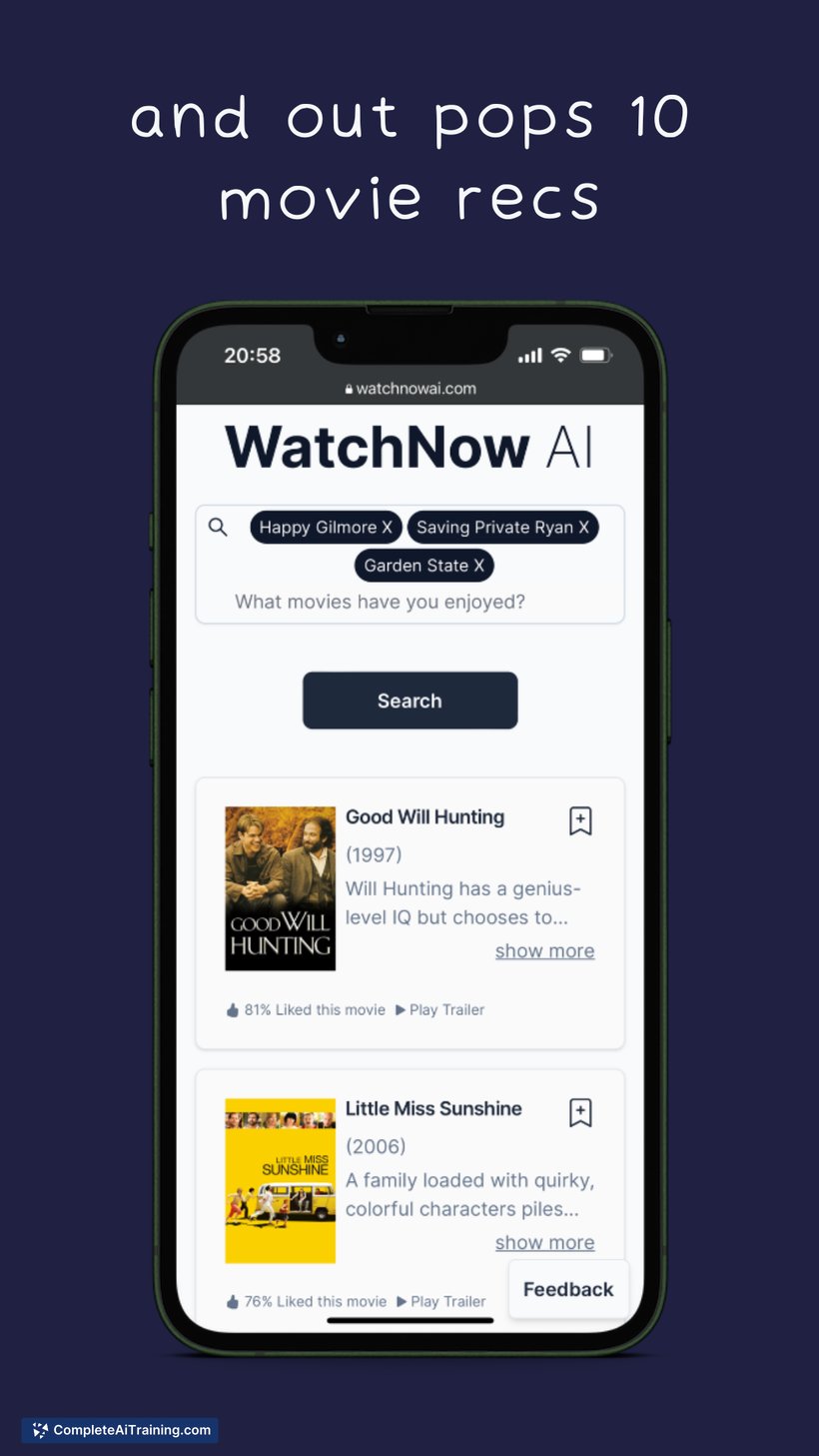 WatchNow AI 2.0, screenshot 2