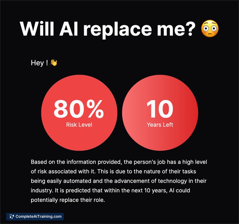 Will AI Replace Me?