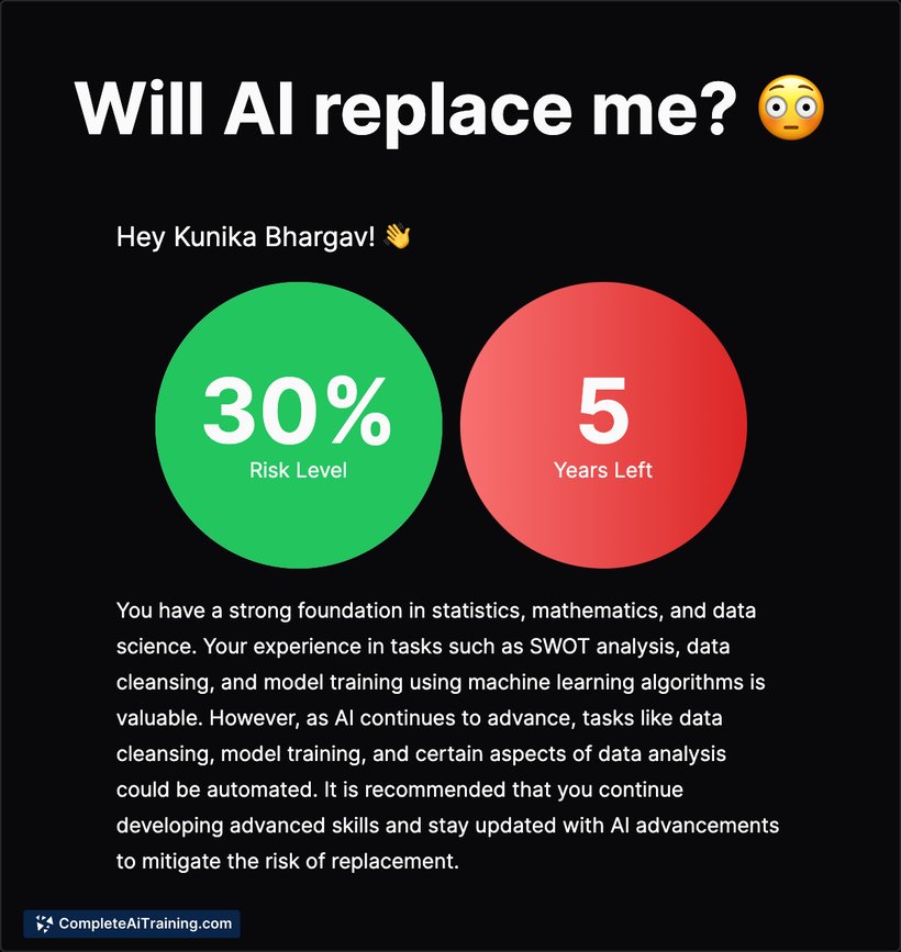 Will AI Replace Me?, screenshot 2