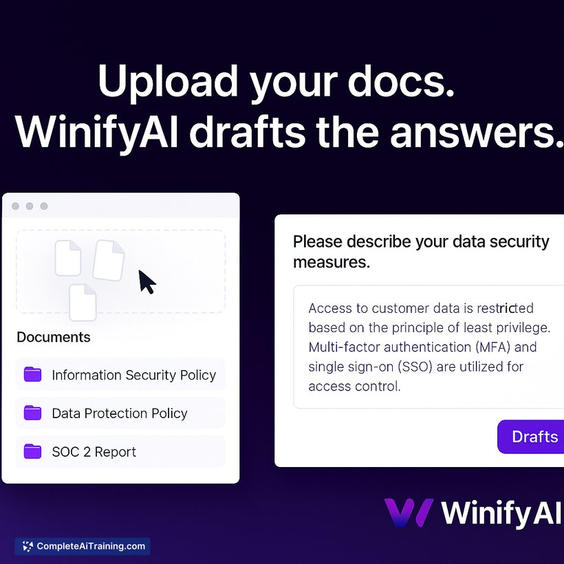 WinifyAI, screenshot 2
