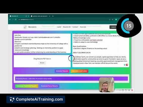 Wonderin Resume AI