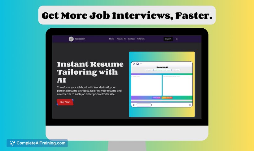 Wonderin Resume AI, screenshot 2