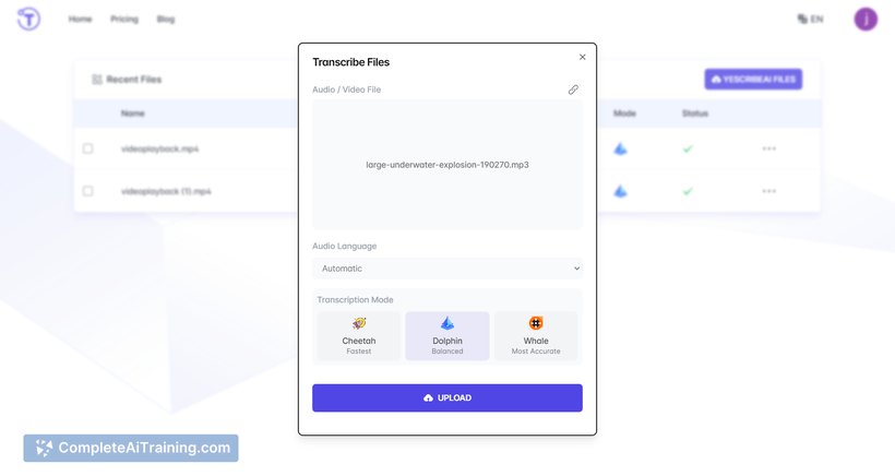 Yescribe.ai, screenshot 3
