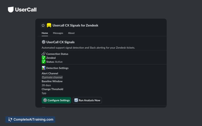 Zendesk Signals by Usercall, screenshot 2
