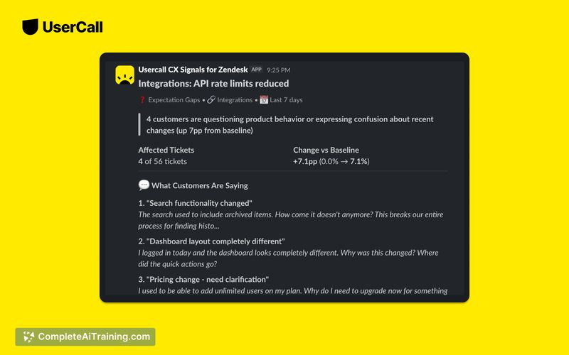 Zendesk Signals by Usercall, screenshot 3