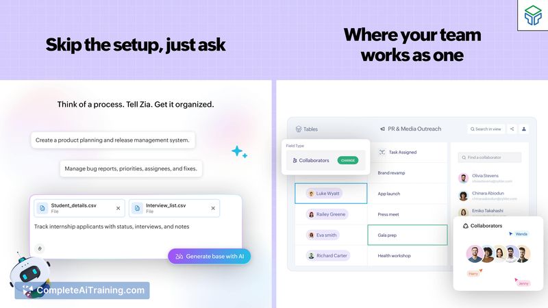 Zoho Tables