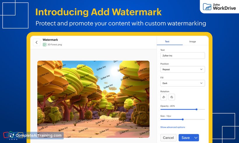 Zoho WorkDrive 5.0, screenshot 2