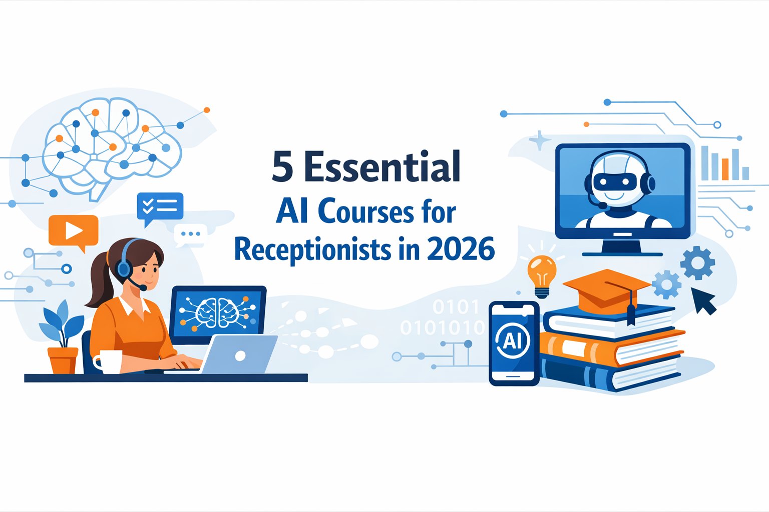 13 Essential AI Courses for Receptionists in 2026